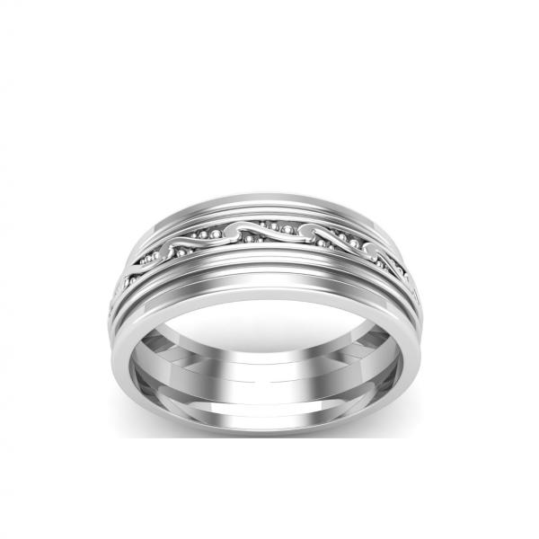 Bague anneau argent Waves